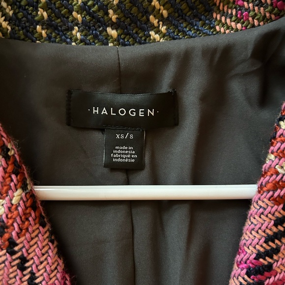 Halogen Plaid Tweed Coat XS/S - Picture 2 of 3